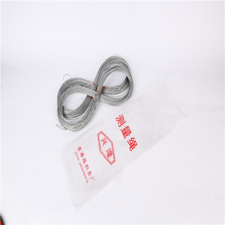 厂家新款2.0钢丝测量绳测绳30米50米70米100米 百米绳工程纯钢丝