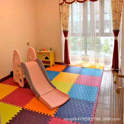 Btoys Baby Thick Crawling Mat Early Education Infant Toddler Crawling Pad 60*60cm Large Area Solid Color Patch Ground Mat