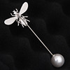 Brooch from pearl, sweater lapel pin, universal high-end jacket, pin