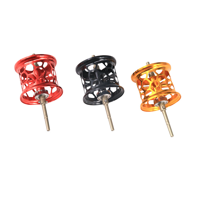 得趣微物水滴轮改装线杯菱形孔轻量路亚钓鱼配件适用啊布渔轮批发