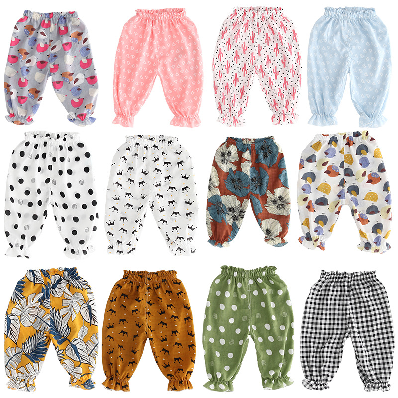 18-color spot male and female baby pants...