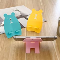 T Creative Practical Non-Wooden Cartoon Rabbit Phone Stand Adjustable Lazy Desk Phone Holder with LOGO
