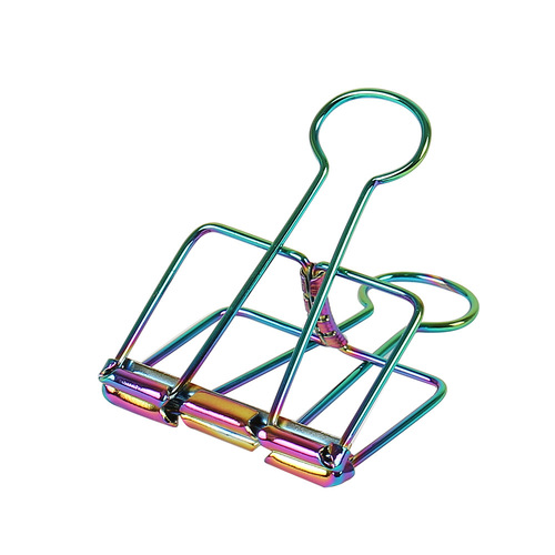 Large, Colorful, Hollow-Out Clips – Creative Metal Hollow-Out Long-End Paper Clips & Ticket Holders – Tail Clips for Office Organization – Wholesale Price