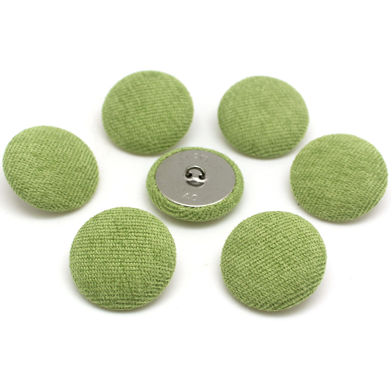 供应沙发皮料家具牢固铁丝脚田园风格布纽扣 软包扣铁丝扣