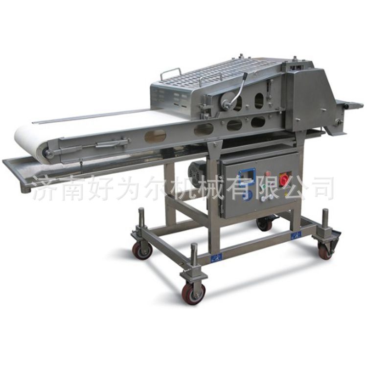 供应济南自动化生产600型鸡胸肉压整机 牛排压延设备延展设备