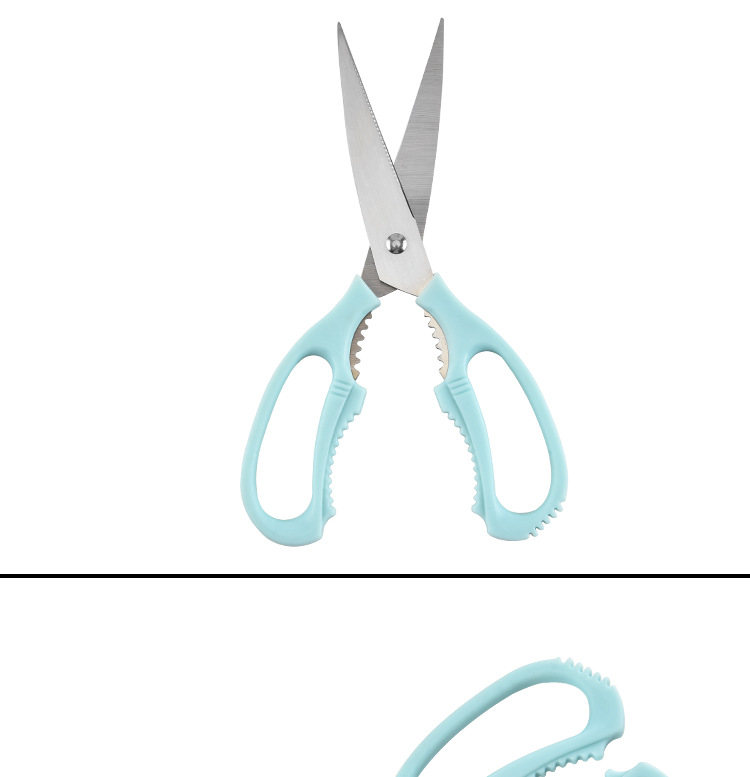 厂家现货 多功能厨房 不锈钢厨房剪刀 塑料厨房剪刀 办公剪民用剪详情7