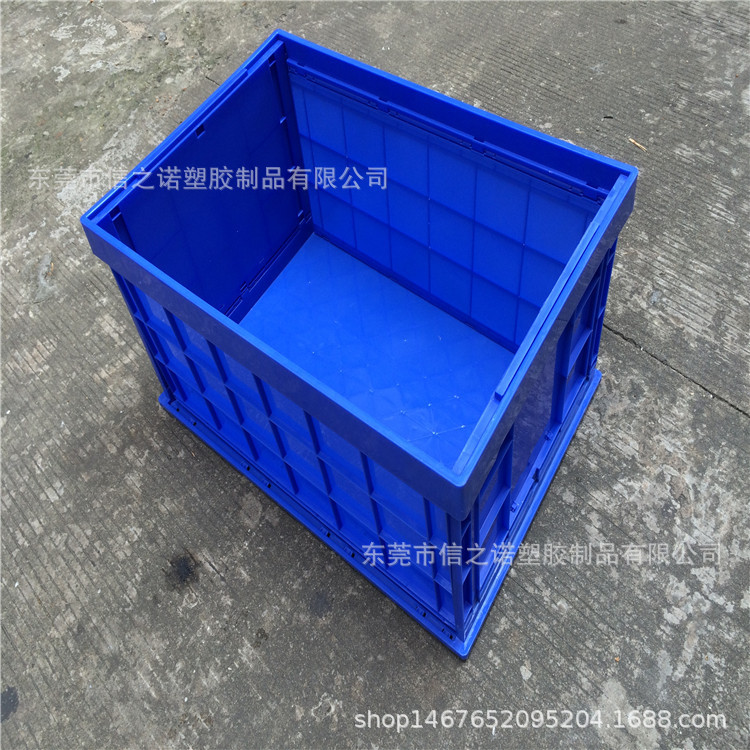 金华600*420*325周转折叠箩 上海水果蔬菜配送箱 合肥塑胶五金筐