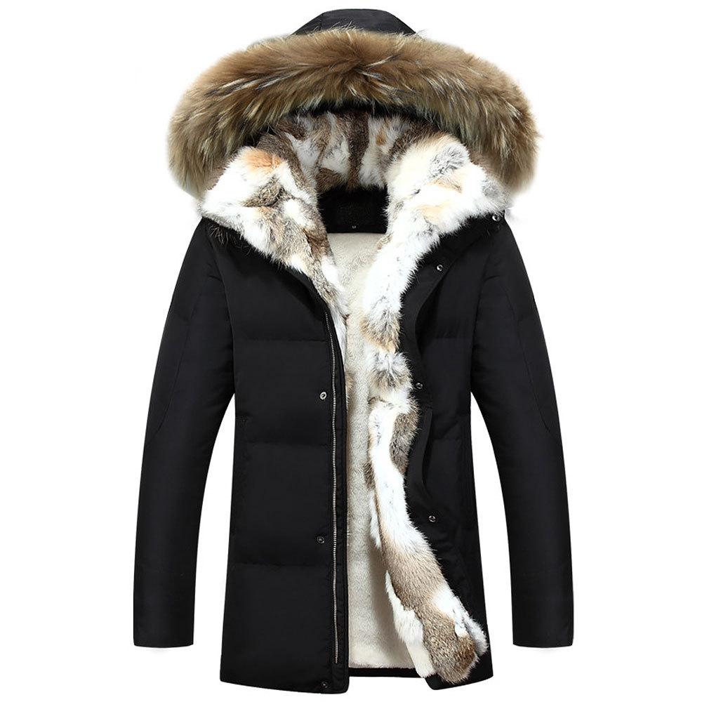 Men's Down Jacket Warm Hooded Winter Coat For Men_voghion.com