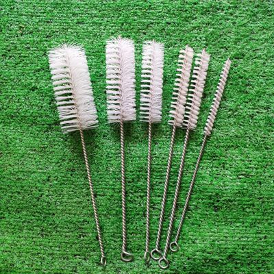 Long handle Plastic nylon Wire brush The Conduit Fine fur brush Bore test tube clean Glass Cleaning brush