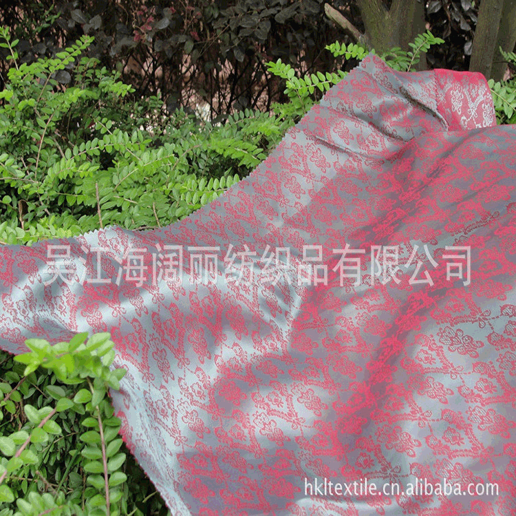 西服里里料提花人丝布大衣里料提花布可定 制批发灯笼印花布料