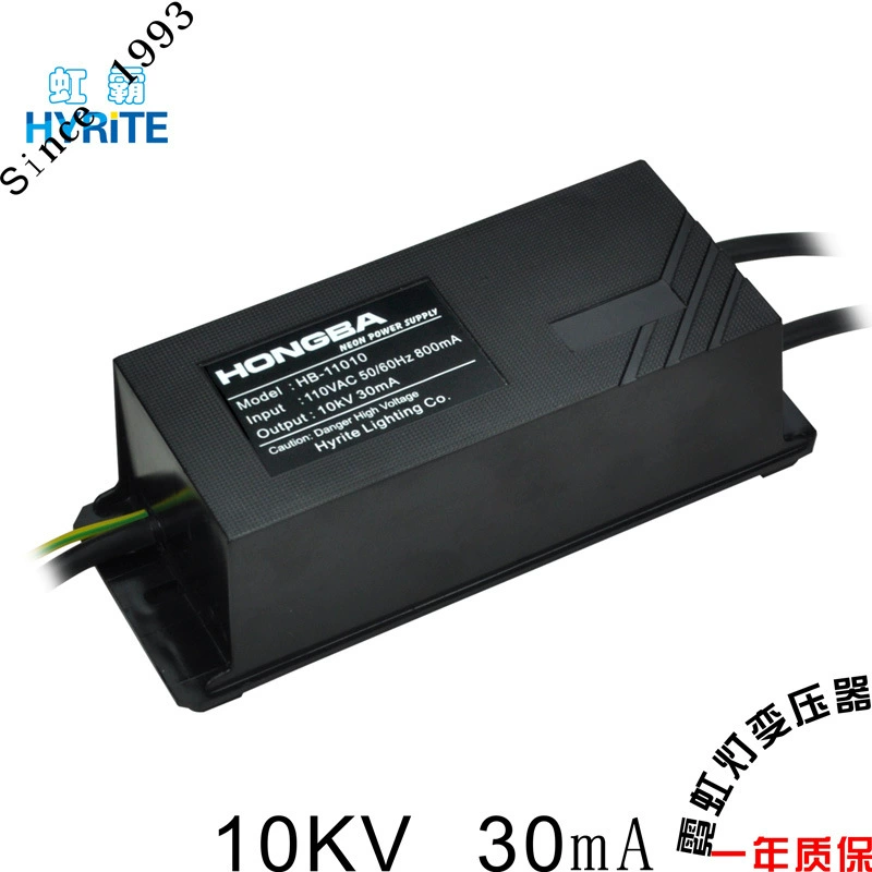 110V электронный неоновый трансформатор 10KVAC выход водонепроницаемый частота высокий напряжение нагрузка 4-10m30ma