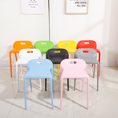 modern Simplicity chair Storage fashion train Spare Dining chair outdoors Meals stool household Colorful Plastic stool