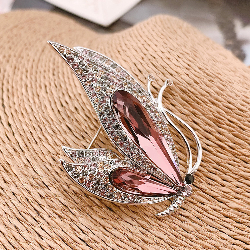 New Crystal Pop Simple Brooch Women Wholesale display picture 5