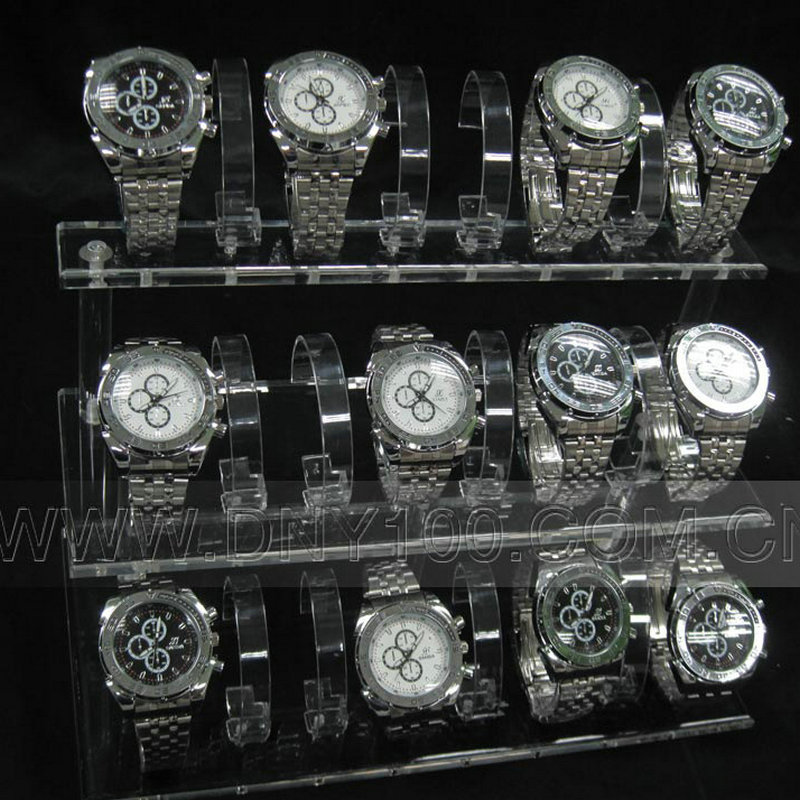 鼎佳有机玻璃透明压克力女士钟表展示架 卡通手表展示架