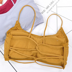 New Modal Cross Strap Bralette with Slim Straps, Anti-Slip for Girls, Beautiful Back Bralette, Student Wrap Bralette, Small T-Shirt Bra