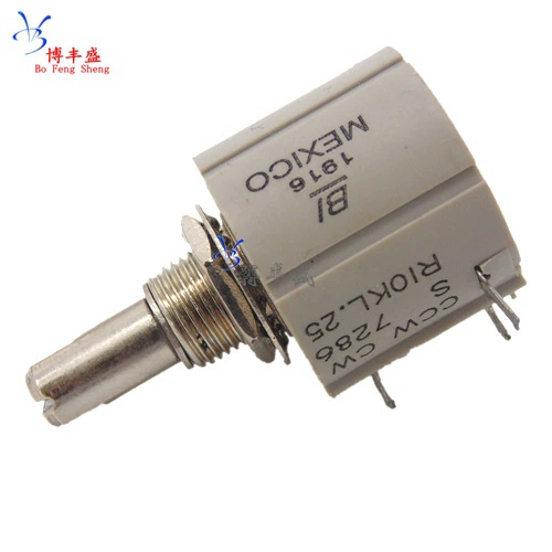 Точный многооборотный потенциометр CCW/CW S 7286 R2K мощность 2Вт 10 оборотов, импорт из Тайваня, высокое качество