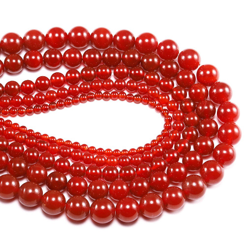 Factory direct sales natural stone wholesale DIY bracelet beads, carnelian loose beads, carnelian semi-finished beads