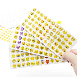 Emoji表情贴纸手机表情手帐日记装饰含660个迷你小表情12张入现货