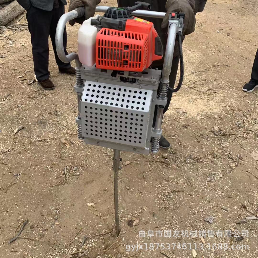 春季小树苗锯齿挖树机 桃树移栽挖树机厂家 手提式挖树机价格