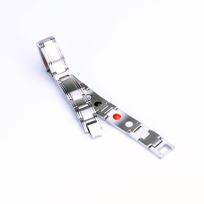 All Seasons Season Men's Gender Simple Style Color Block Titanium Steel Enamel Men's Bangle Men's Chain Bracelets