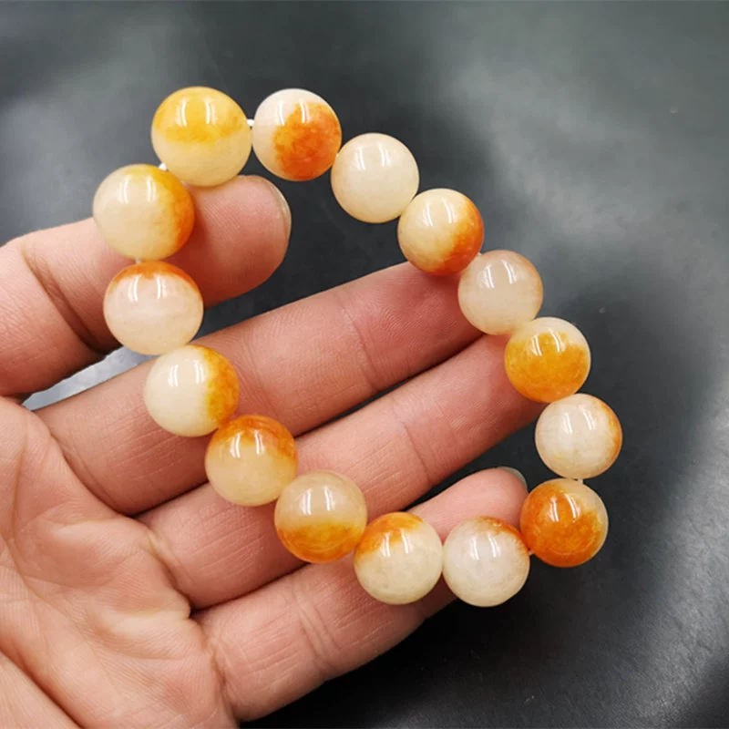 Round beads jade, bracelet, chain, dragon-shaped decoration, direct factory sales