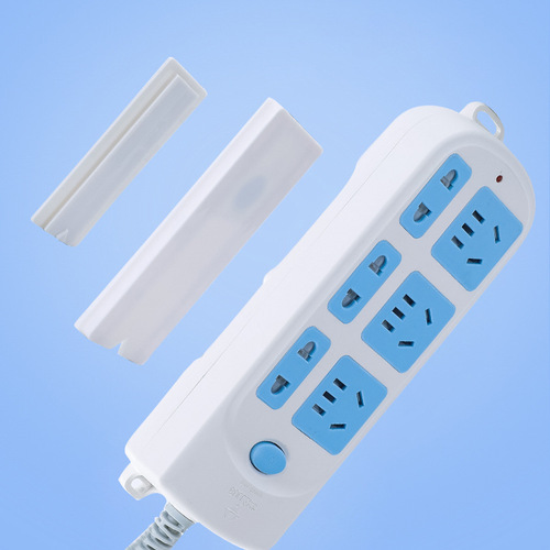Power strip holder wall-mounted wall-mounted storage traceless power strip punch-free power strip socket hanging wall-adhesive
