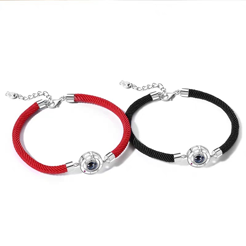 lovers Red string bracelet 2021 new pattern Same item 100 Language Projection Bracelet wholesale