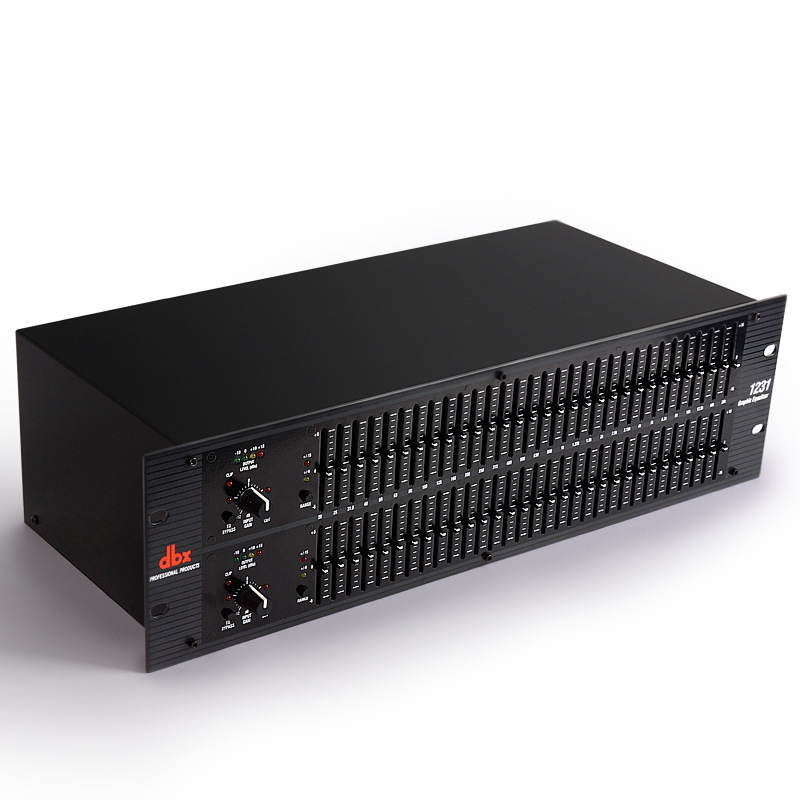 专业音响周边设备双声道均衡器声音处理器dbx-1231
