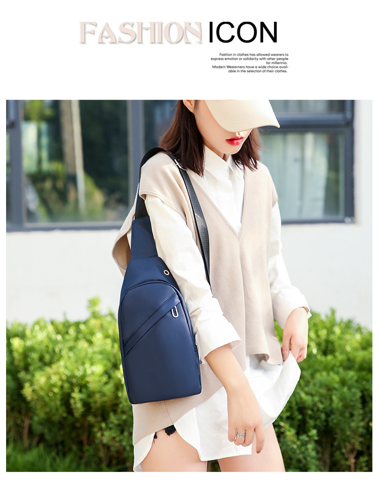 Men's Basic Streetwear Sports Solid Color Oxford Cloth Waist mini bags display picture 1