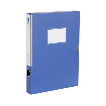 Deli 5682 file box Plastic 3.5cm blue board thickness 0.7mmpp board for wholesale