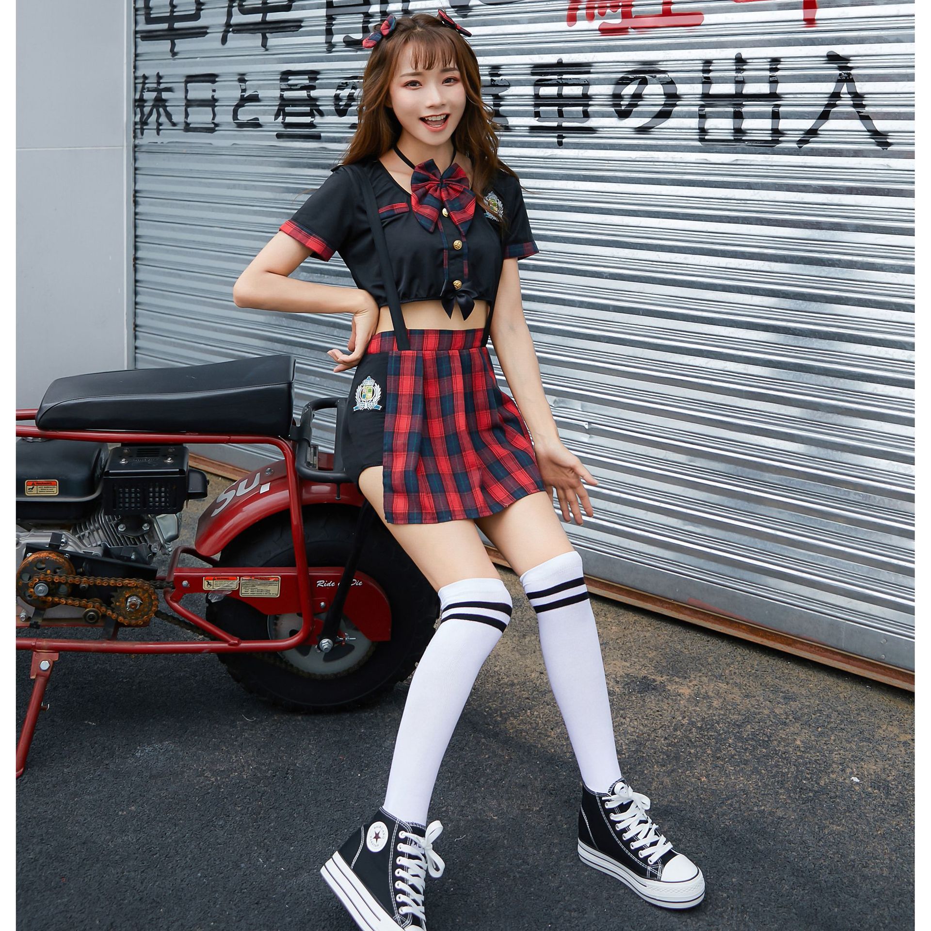 women s school uniform cheerleading costume nihaostyles wholesale clothing NSMRP79082