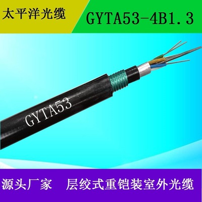 太平洋光缆  GYTA53-4B1  4芯单模 6芯 12芯 24芯 48芯 铠装 直埋