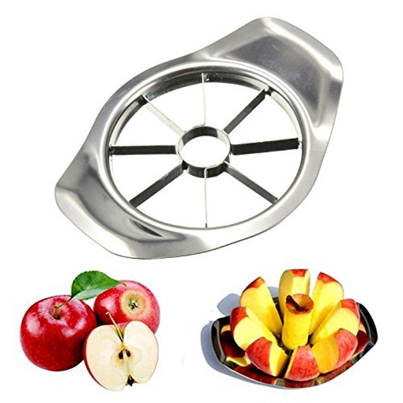 Factory Direct Sales 410 Stainless Steel Apple Cutting Creative Apple Cutting Fruit Cutting Large Fruit Cutting