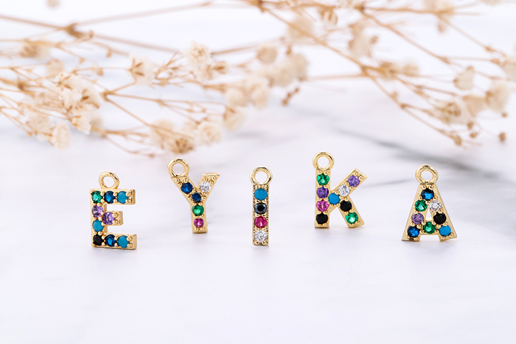 Fashion 26 English Alphabet Earrings display picture 1