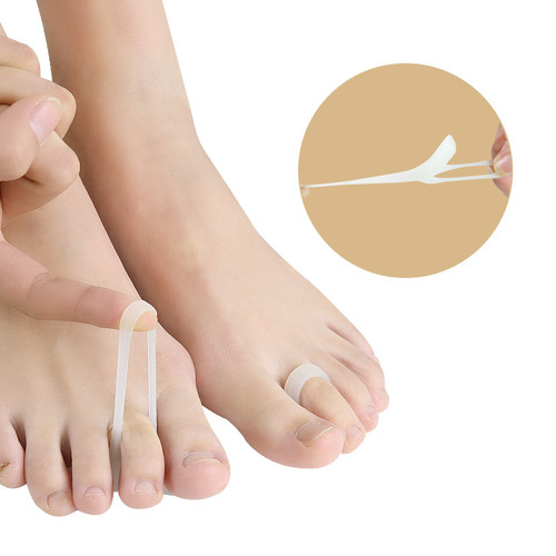 SEBS middle toe sleeve support pad, hammer toe pad, hallux valgus orthopedic pad, elastic toe grip correction pad