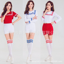 新款韓版學生團體足球寶貝服裝啦啦隊演出服AOA同款舞台服裝女