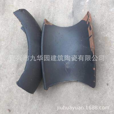 屋顶弯瓦 青瓦过桥瓦 黄瓜弯瓦   陶土瓦 祠堂瓦 琉璃仿古瓦|ru