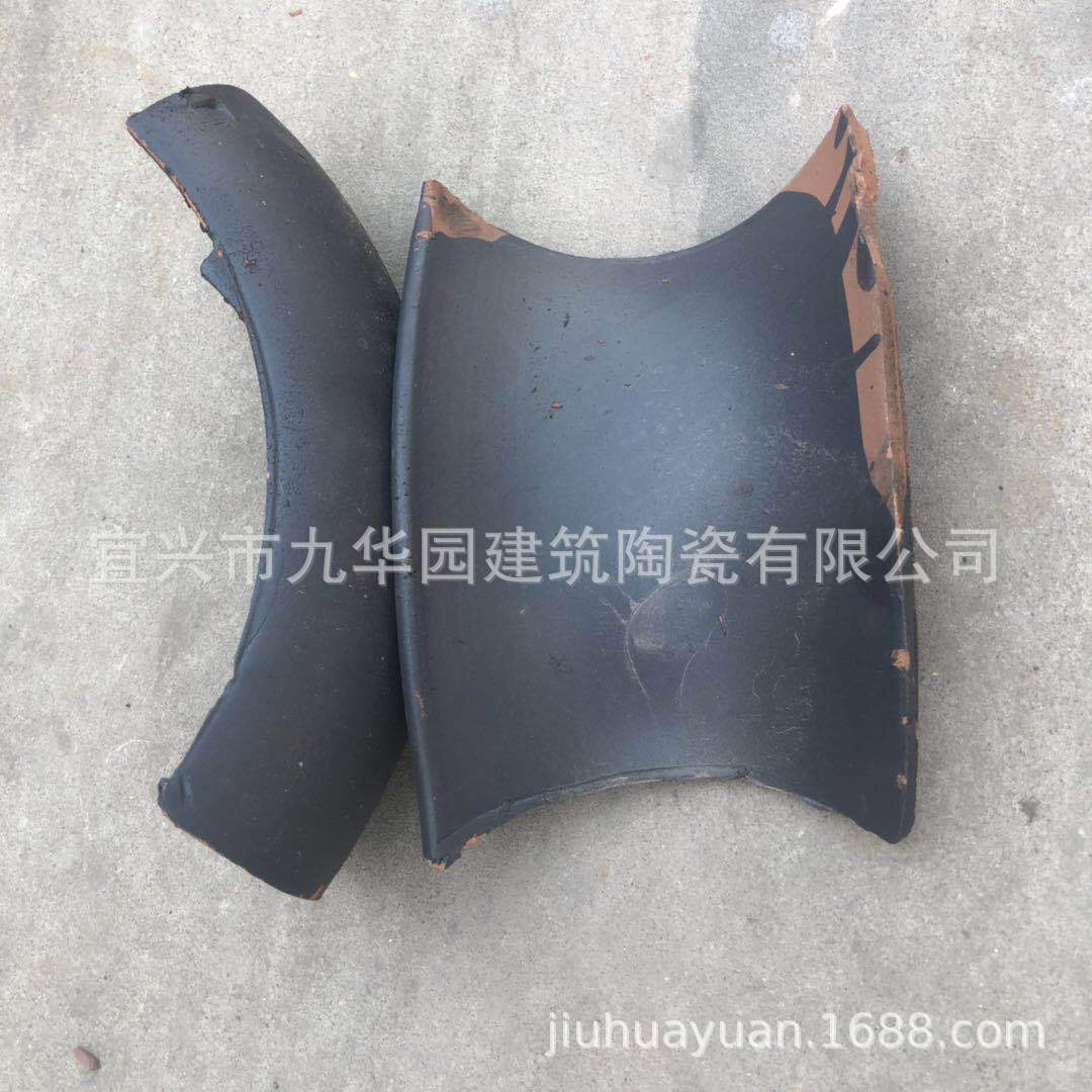 屋顶弯瓦 青瓦过桥瓦 黄瓜弯瓦   陶土瓦 祠堂瓦 琉璃仿古瓦|ru