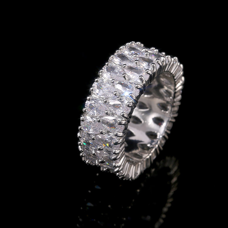 Bague zircon double goutte accessoire de mode élégant_voghion.com