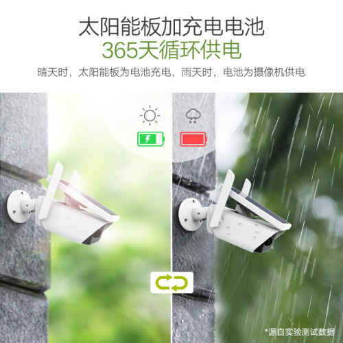 icsee Solar-powered Low-power Wireless Monitor Camera Lithium Battery High Definition WiFi Waterproof Gun Camera Xiongmai Q1