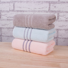 Manufacturer Direct Sales Out of Stock Thick Plain Cotton Towel Absorbent Towel Home Use Adult Full Cotton Towel Wholesale