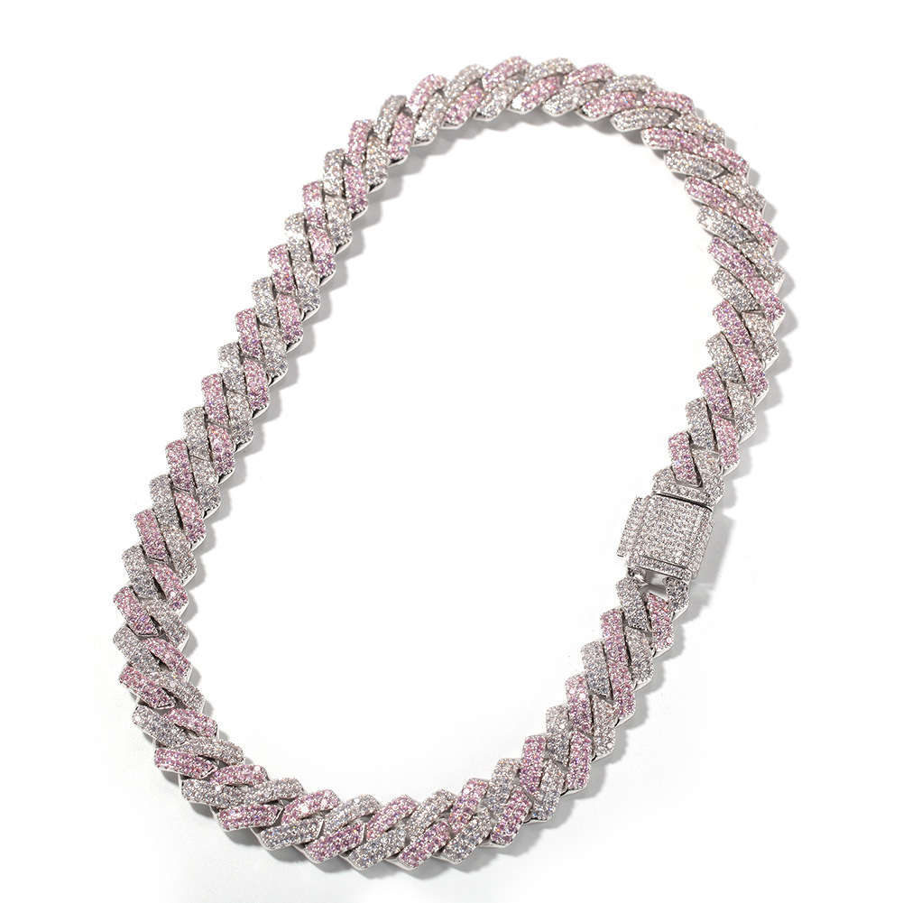 129g Weight Zircon Inlay Material Bracelets, Necklace Classification 1 Piece Quantity Daily, Street Occasion Copper Material Geometric Pattern Men's Gender Inlay Design Hip-Hop Style Hip-hop Geometric Copper Inlay Zircon Bracelets Necklace 6