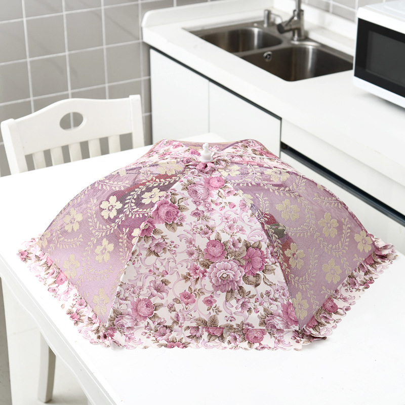 菜罩可折叠餐桌罩饭菜罩剩饭罩防苍蝇餐桌罩盖菜罩圆形家用菜罩|ms