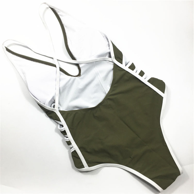 New swimsuit with open back and hollow one-piece swimsuit