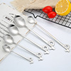 Spoon stainless steel, coffee tableware, mixing stick, wholesale