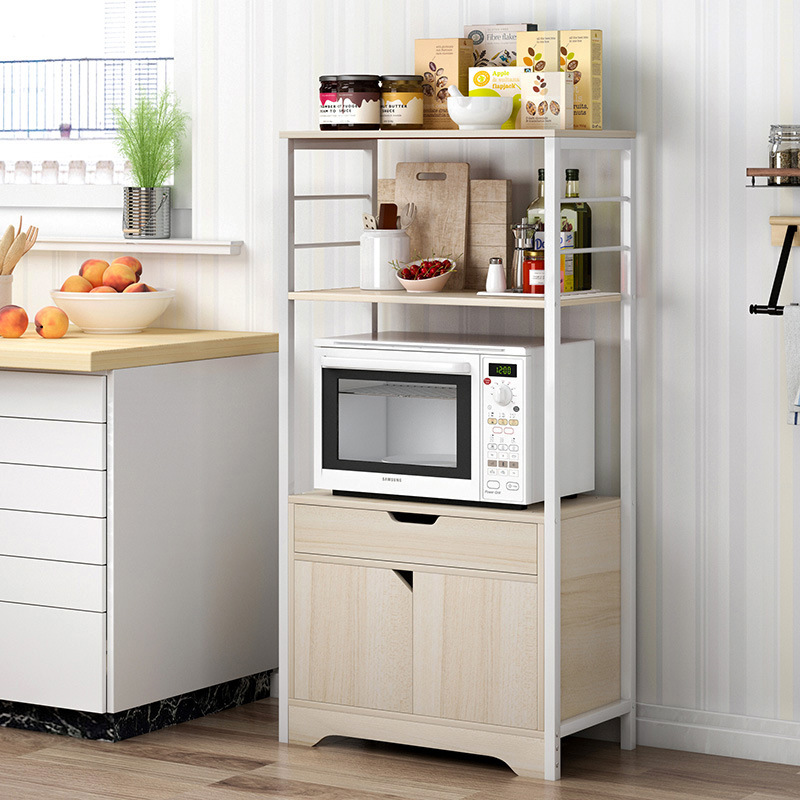 蔓斯菲尔厨房电器收纳置物架家用微波炉架欧式多功能客厅储物碗柜