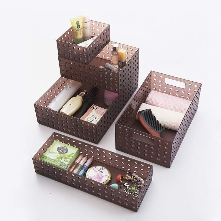 Desktop small objects storage box fashion boutique storage basket to make your cosmetics neat and beautiful wholesale
