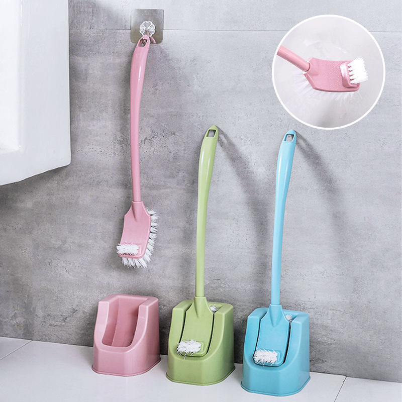 创意素色马桶刷套装卫生间清洁刷厕所无死角刷子长柄软毛洁厕刷子|ms
