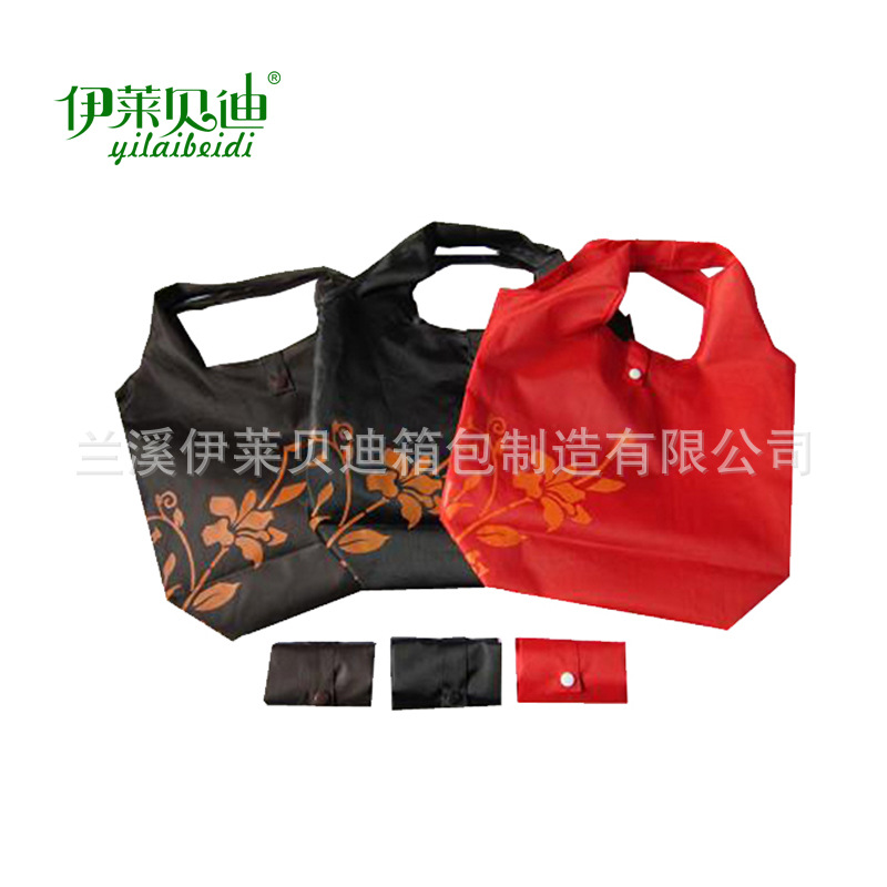 批发涤纶折叠春卷袋 礼品促销收纳袋  环保购物袋厂家订做logo