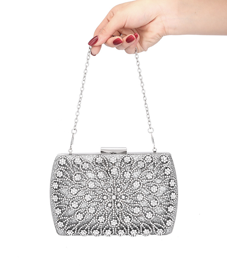 Luxury Diamond Handbag - Gold
